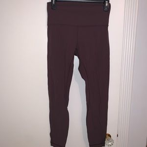 Maroon lululemon align leggings